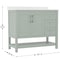Flash Furniture Vega 42 Inch Vanity w/Sink, Storage Cabinet w/Soft Close Doors, Open Shelf and 3 Drawers, Sage FS-VEGA42-SG-GG - alternate 9